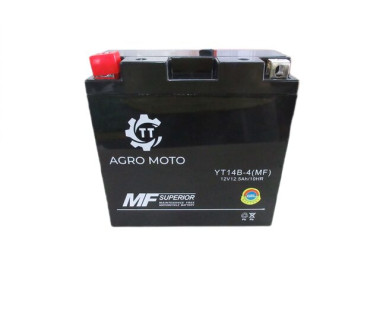 Аккумулятор TT AGRO MOTO YT14B-4(MF) 12.5АH 150х70х145 мм