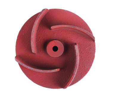 Крильчатка мотопомпи 4 лопаті, під шпонку діаметр 19 мм (тип 1)