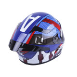 Шолом MD-821 синій із зіркою size L - VIRTUE