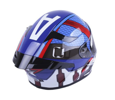 Шолом MD-821 синій із зіркою size L - VIRTUE