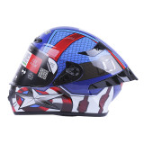 Шолом MD-821 синій із зіркою size L - VIRTUE