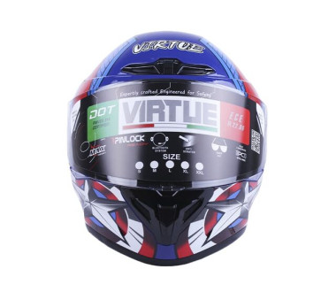 Шолом MD-821 синій із зіркою size L - VIRTUE