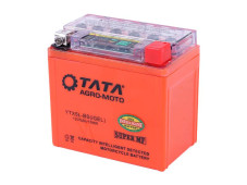 Акумулятор гелевий, 5АH-YTX5L-BS, помаранч., 114*70*106 мм, З ІНДИКАТОРОМ - OUTDO