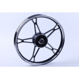 Диск задній литий, барабанне гальмо 17*1,4 (black) 3kg - Дельта/Альфа