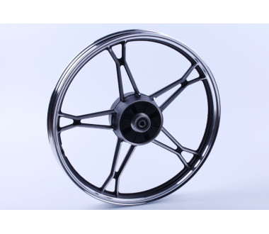 Диск задній литий, барабанне гальмо 17*1,4 (black) 3kg - Дельта/Альфа