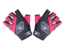 Мотоперчатки YM001-15 (короткі) червоні size L