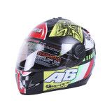 Шлем MD-800 черный с цветной графикой A6 size S - VIRTUE