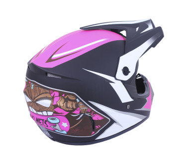 Шолом MD-905 чорний, білий, малиновий size S - VIRTUE