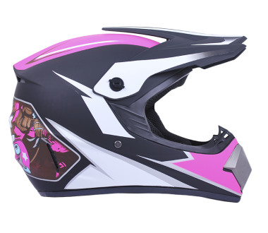 Шолом MD-905 чорний, білий, малиновий size S - VIRTUE