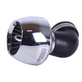 Фильтр нулевой "Turbo" чёрный хром Ø42 мм 90° (125-150сс) - АМ