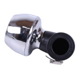 Фильтр нулевой "Turbo" чёрный хром Ø42 мм 90° (125-150сс) - АМ