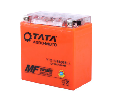 Акумулятор гелевий, 14АH UTX16-BS, помаранч., 150*87*161 мм - OUTDO