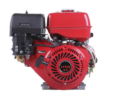 Двигатель бензиновый с электростартером 177FE ТАТА (выход вала под шпонку, 25 мм) 9 л.с.