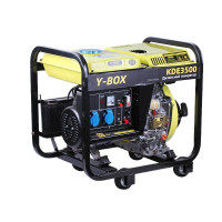 Генератор дизель KDE3500 YBX с двигателем 178F, 2.8/3.0KW, однофазный, 220V, подогрев топлива