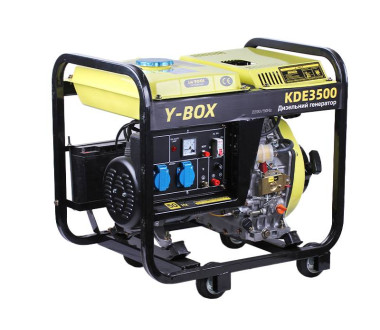 Генератор дизель KDE3500 YBX з двигуном 178F, 2.8/3.0KW, однофазний, 220V, підігрів палива