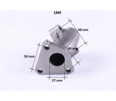 Колено глушителя - 188F