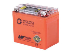 Акумулятор гелевий, 5АH-YTX5L-BS, помаранч., 114*70*106 мм З ДИСПЛЕЄМ - OUTDO