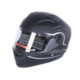 Шлем для мотоцикла, скутера 557 Thorn Black TTG интеграл (черный с серым, One Size 54-61 см)