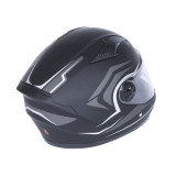 Шлем для мотоцикла, скутера 557 Thorn Black TTG интеграл (черный с серым, One Size 54-61 см)