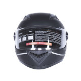 Шлем для мотоцикла, скутера 557 Thorn Black TTG интеграл (черный с серым, One Size 54-61 см)