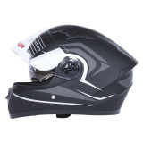 Шлем для мотоцикла, скутера 557 Thorn Black TTG интеграл (черный с серым, One Size 54-61 см)