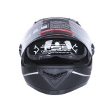 Шлем для мотоцикла, скутера 557 Thorn Black TTG интеграл (черный с серым, One Size 54-61 см)