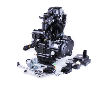 Двигатель CG 250/CG250-B ТАТА на мотоцикл ZONGSHEN (оригинал) (с воздушным охлаждением, бензиновый), механика + балансировочный вал, 5 передач