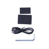 Тримач телефону (кріплення на кермо) HFCM-29 алюміній чорний (з зарядкою)