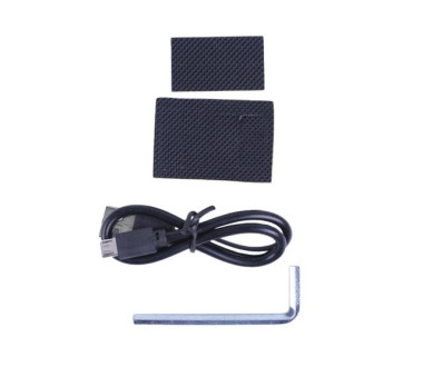 Тримач телефону (кріплення на кермо) HFCM-29 алюміній чорний (з зарядкою)