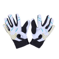 Моторукавички чорний+жовтий+блакитний, дитячі, size L ZS04