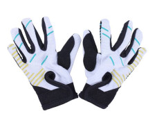 Моторукавички чорний+жовтий+блакитний, дитячі, size L ZS04