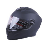 Шолом MD-813 чорний матовий, прозоре скло size M - VIRTUE