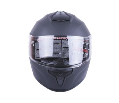 Шолом MD-813 чорний матовий, прозоре скло size M - VIRTUE