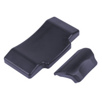 Кофр прямокутний для мотоцикла алюмінієвий чорний, зі спинкою та двома замками 65л - TTG