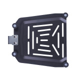 Кофр прямокутний для мотоцикла алюмінієвий чорний, зі спинкою та двома замками 65л - TTG