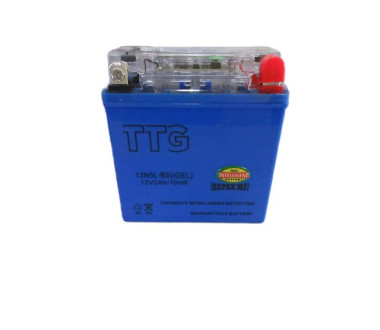 Акумулятор гелевий TTG 12N5L-BS 5АH 119×60×129 мм синій, з індикатором, Active