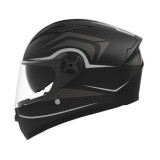 Шлем для мотоцикла, скутера 557 Thorn Black TTG интеграл (черный с серым, One Size 54-61 см)