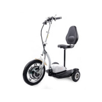 Электросамокат с сиденьем (сиденье - спинка) (белый) T06-1 36V350W 12AH - SM