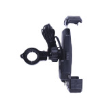 Тримач телефону (кріплення на кермо) M14-A1 чорний з бездротовою зарядкою (Kewiq)