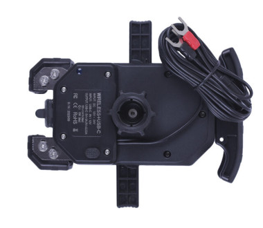 Тримач телефону (кріплення на кермо) M14-A1 чорний з бездротовою зарядкою (Kewiq)