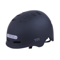 Шлем защитный черный с габаритным фонарем size L - TTG