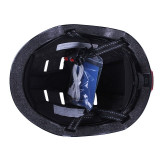 Шолом захисний чорний із габаритним ліхтарем size L - TTG