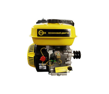 Двигун бензиновий 170F YBX (під шпонку, 20 мм + шків) 7 к.с.