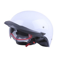 Шлем MD-513-1 белый глянцевый + черное стекло size M - VIRTUE