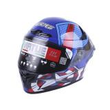 Шлем MD-821 синий со звездой size XL - VIRTUE