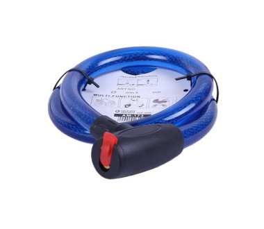 Замок протиугінний тросовий 22мм*1000мм (під ключ) ZX1232