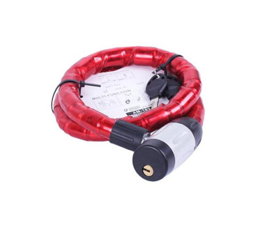 Замок протиугінний 22мм*1000мм (під ключ) ZX4102