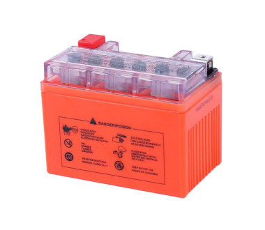 Акумулятор гелевий, 4AH-YTX4L-BS, помаранч., 114*70*86 мм - OUTDO