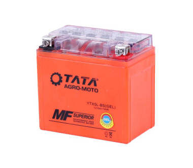 Акумулятор гелевий, 5АH-YTX5L-BS, помаранч., 114*70*106 мм - OUTDO