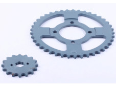 Зірка, к-т 2 шт.: ззаду + передня 41Т/16Т - 420Н - Дельта